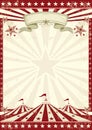 Circus grunge red poster