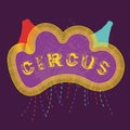 Circus grunge retro banner