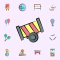 circus gun colored icon. circus icons universal set for web and mobile Royalty Free Stock Photo