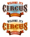 Circus Holidays Welcome Banners