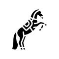 circus horse carnival vintage show glyph icon vector illustration Royalty Free Stock Photo