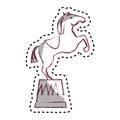 circus horse entertainment icon Royalty Free Stock Photo