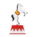 Circus horse entertainment icon Royalty Free Stock Photo