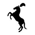 Circus horse silhouette