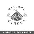 Circus label template