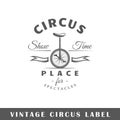 Circus label template