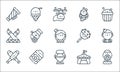 Circus line icons. linear set. quality vector line set such as gumball machine, bearded woman, juggling, circus tent, circus,