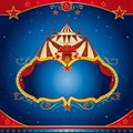 Circus magic leaflet Royalty Free Stock Photo