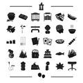Circus, magic, plumbing and other web icon in black style.medicine, equipment icons in set collection.