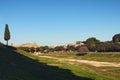 Circus Maximus Circo Massimo - ancient Roman chariot racing stadium and mass entertainment venue located in Rome Royalty Free Stock Photo