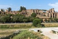 Circus Maximus and Palatine Hill in city of Rome, Italy Royalty Free Stock Photo