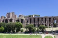 Circus Maximus. Ruins of Palatine hill, Rome, Italy Royalty Free Stock Photo