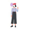 Circus mime funny artist