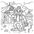Circus Monkey with Maracas Coloring Page for Kids