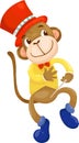 Circus monkey vector Royalty Free Stock Photo