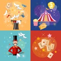 Circus performance magic show circus tent set