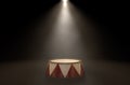 Circus Podium Spotlit Royalty Free Stock Photo