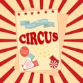 Circus poster. In your town Royalty Free Stock Photo