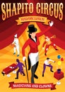 Circus Professions Isometric Concept Banner