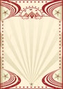 Circus red vintage poster Royalty Free Stock Photo