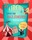 Circus retro poster