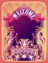 Circus retro poster