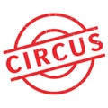 Circus rubber stamp