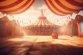 Circus scene tent. Generate Ai