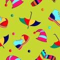 Circus seamless pattern