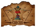 A Circus Show Leaflet on White Royalty Free Stock Photo