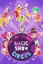 Circus Show Poster Royalty Free Stock Photo