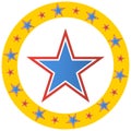 Circus Star Circle Royalty Free Stock Photo