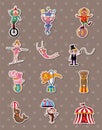 Circus stickers Royalty Free Stock Photo