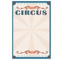 Circus template for invitation, ticket, poster.