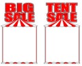 Circus tent big top sale sign poster retail advertisement Royalty Free Stock Photo