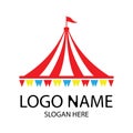circus tent logo design vector Royalty Free Stock Photo