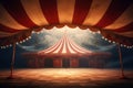 Circus tent seen from inside. Generative AI