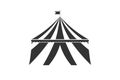 Circus tent. Simple icon. Flat style element for graphic design. Vector EPS10 illustration.