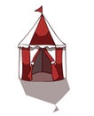 Circus Tent, Vector illustration.