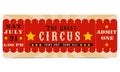 Circus ticket. The Great Circus.