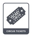 circus tickets icon in trendy design style. circus tickets icon isolated on white background. circus tickets vector icon simple Royalty Free Stock Photo