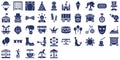 Circus Vector Icons Set every single icon be easily modified or edited Royalty Free Stock Photo