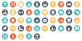 Circus Vector Icons Set every single icon be easily modified or edited Royalty Free Stock Photo