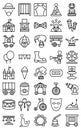 Circus Vector Icons Set every single icon be easily modified or edited Royalty Free Stock Photo