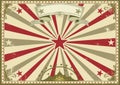 Circus vintage horizontal poster Royalty Free Stock Photo