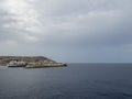 Cirkewwa harbour on the island of Malta Royalty Free Stock Photo