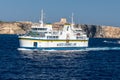 He Gozo Channel ferry which sails every half an hour between Malta and Gozo