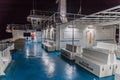 CIRKEWWA, MALTA - NOVEMBER 7, 2017: Deck of the Ferry from Cirkewwa on Malta island to Mgarr on Goz Royalty Free Stock Photo