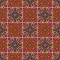 Cirles and crosses seamless pattern