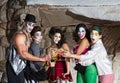 Cirque Clowns with Martinis Royalty Free Stock Photo